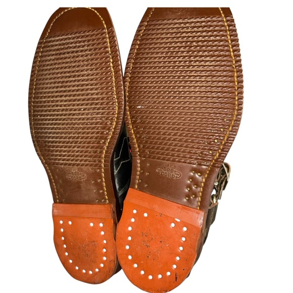 Original Chippewa ski leather boots  UNION STAMPED VINTAGE black/brown size 10.5 - Picture 14 of 15